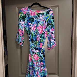 Lilly Pulitzer Kassi Wrap Ruffle Dress NWOT